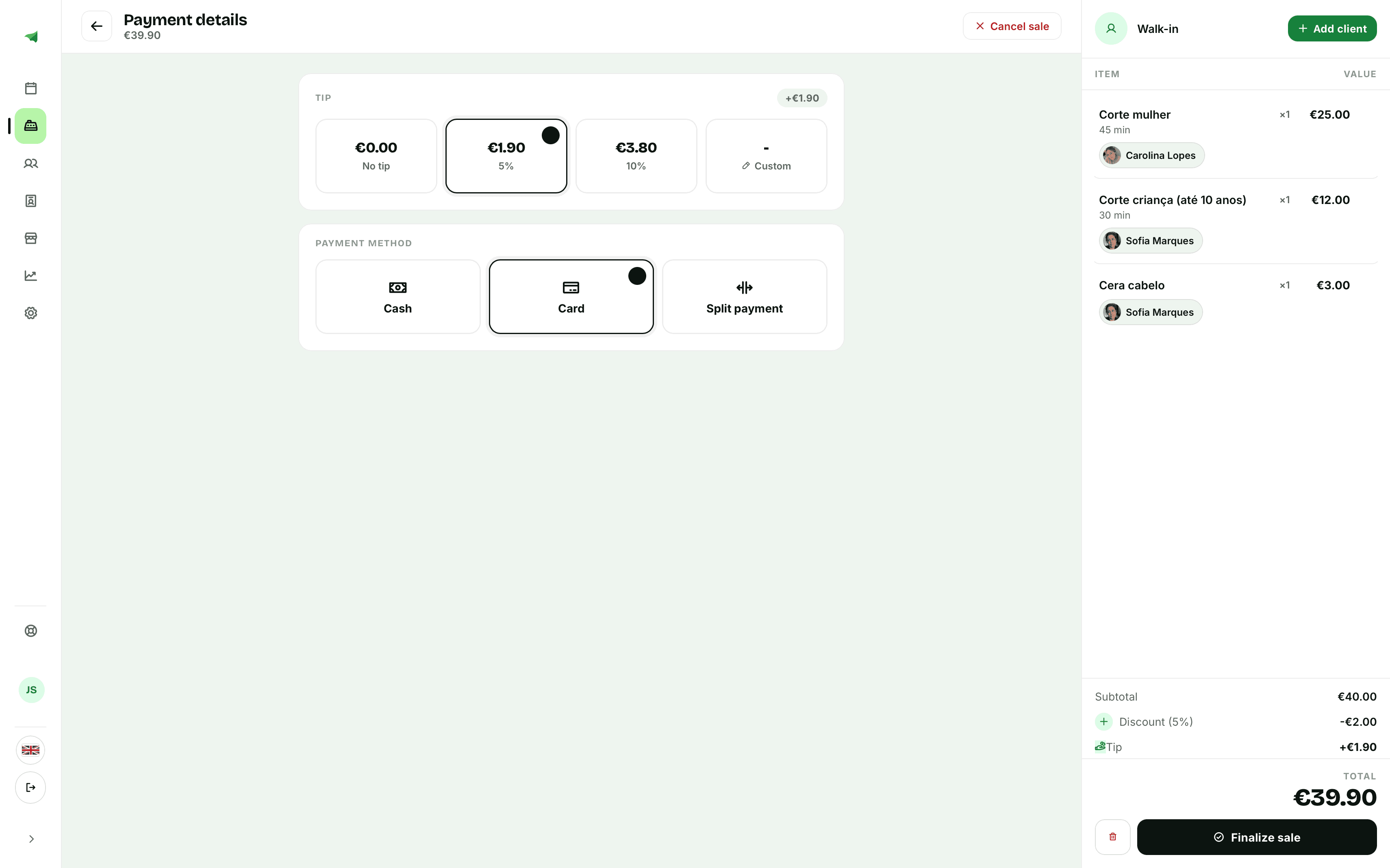 Checkout: Payment Method