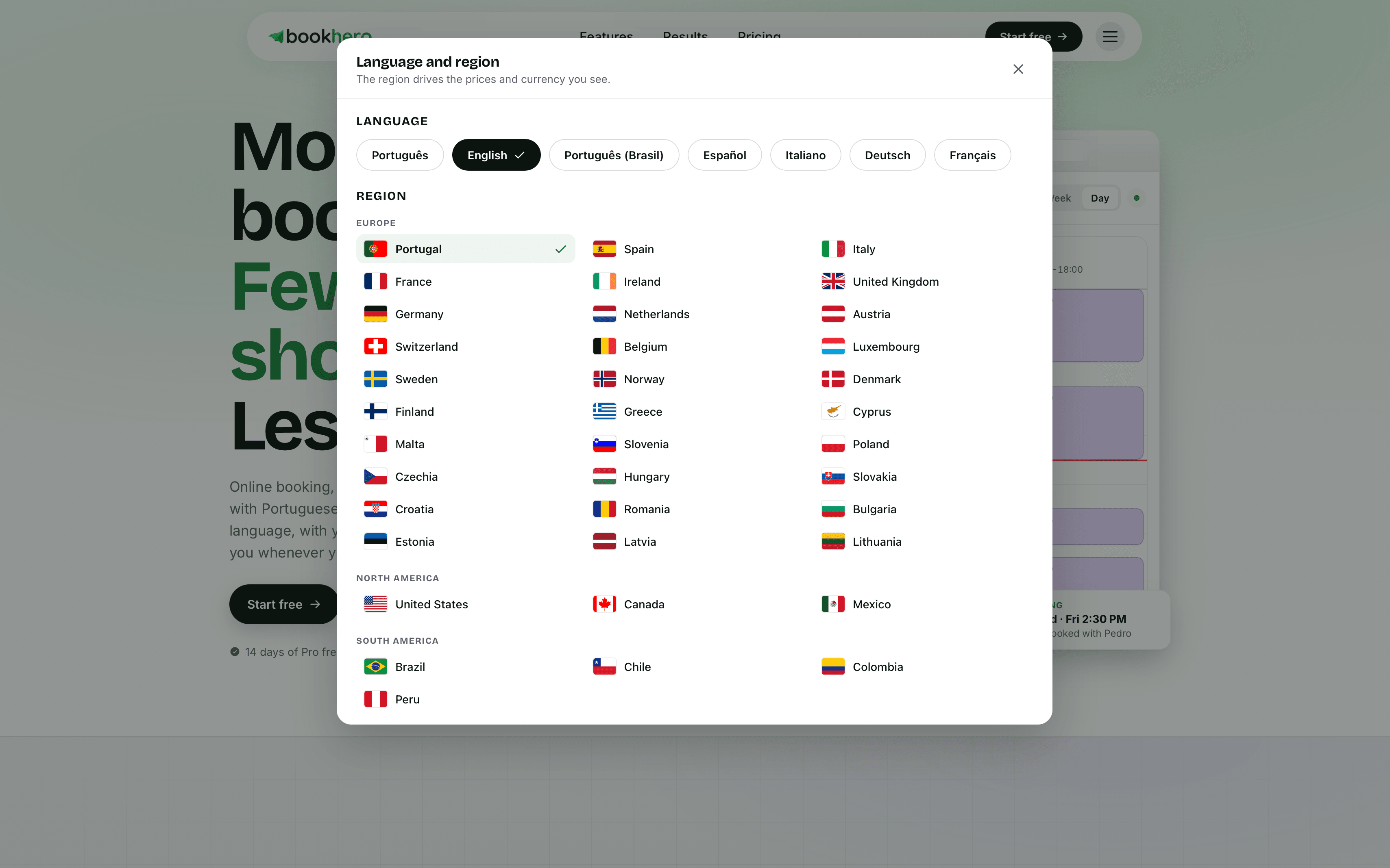 Language & region