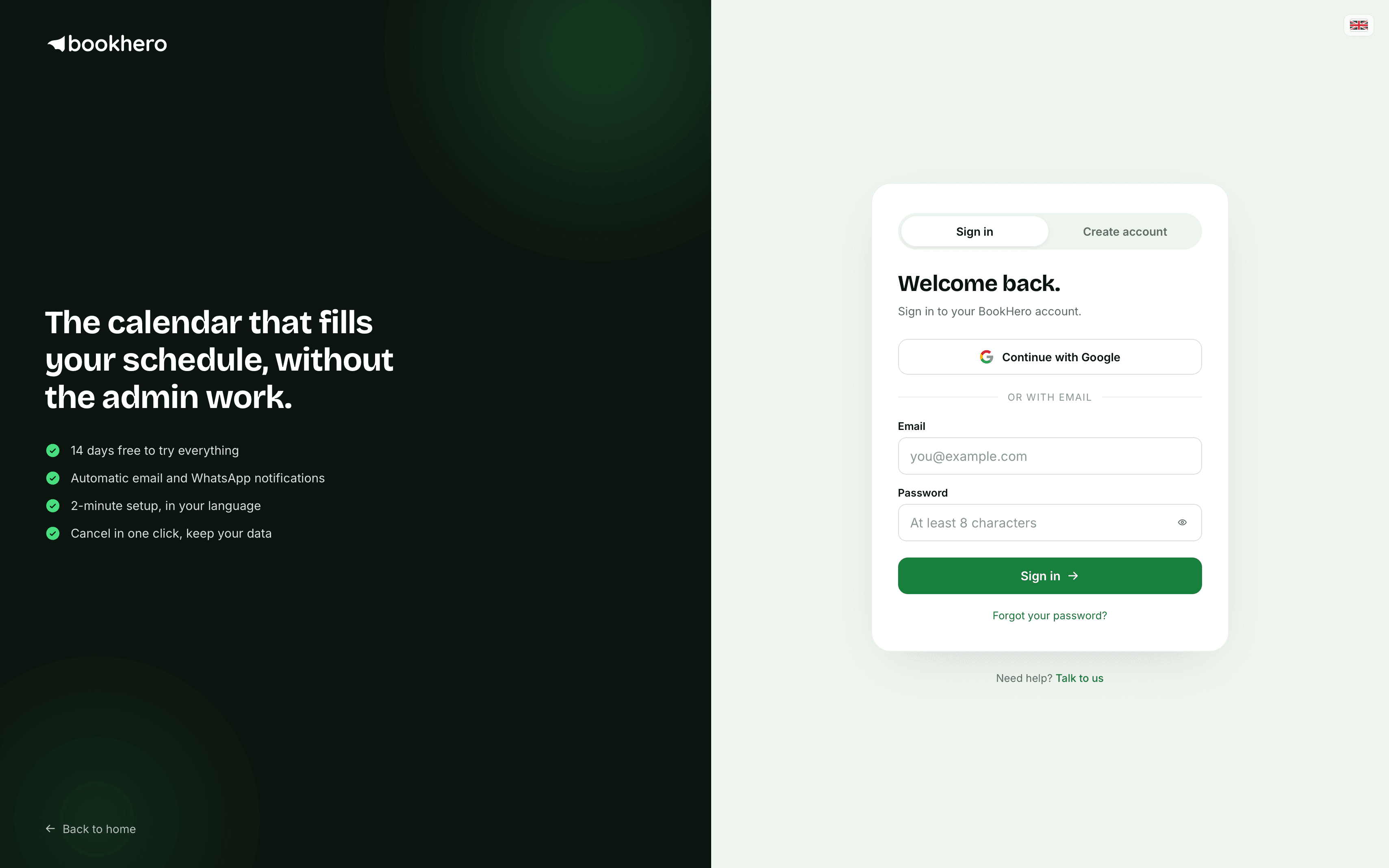 Login & registration